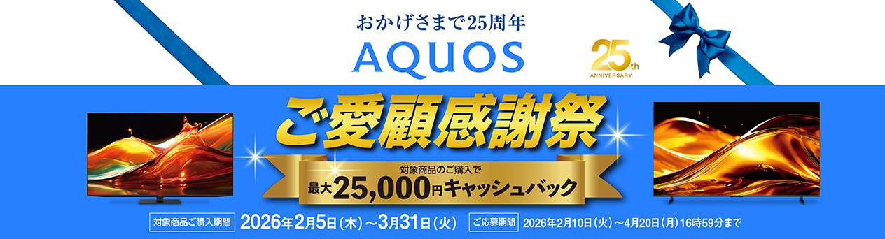 AQUOSキャッシュバックキャンペーン