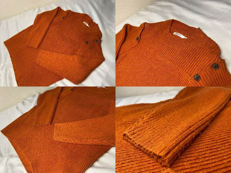 3点目：ニットのセットアップ（トップス）のビフォー