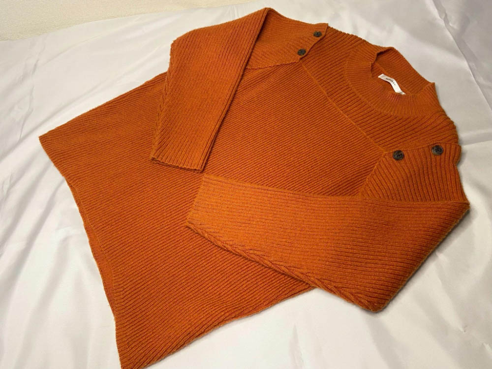 3点目：ニットのセットアップ（トップス）のアフター