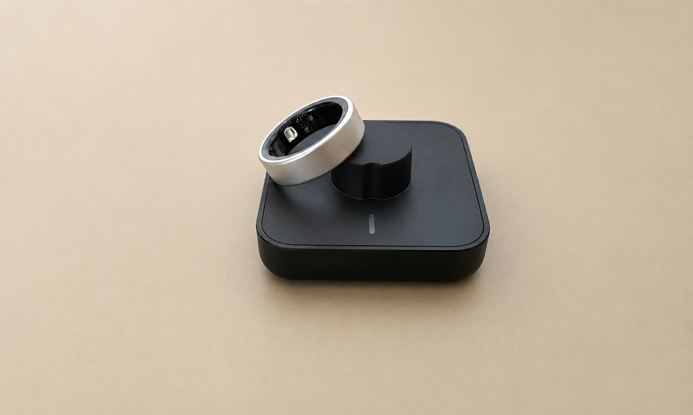 からだメイト Ring 本体のクローズアップと側面カット