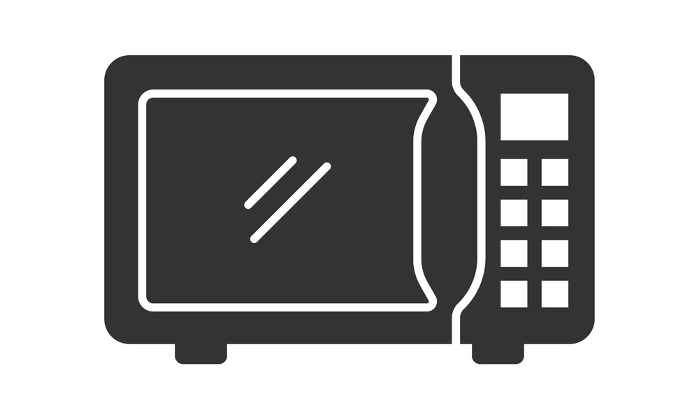 電子レンジのイラスト