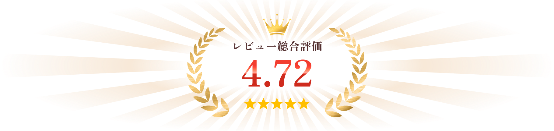 レビュー総合評価 4.72