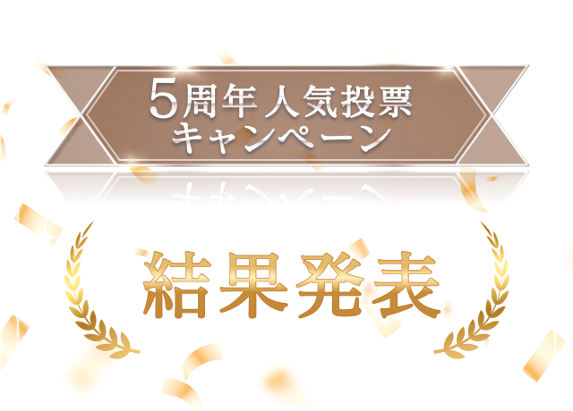 5周年人気投票キャンペーン 結果発表
