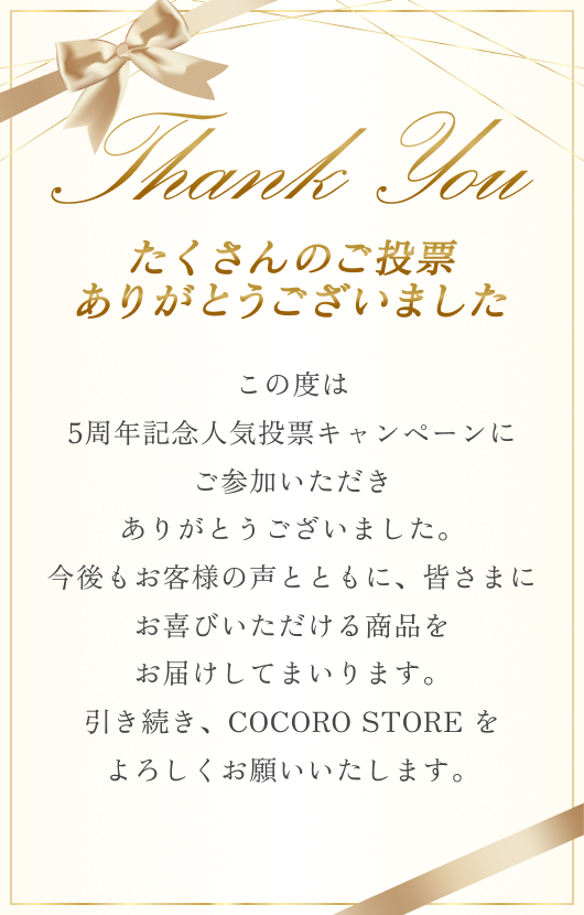 たくさんのご投票ありがとうございました。