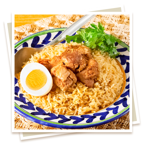 スパイスたっぷり！4人前 本格チキンビリヤニ