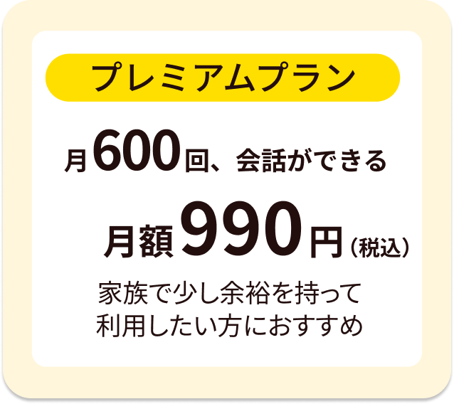 プレミアムプランのカード画像