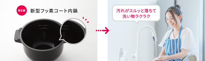 シャープ公式通販】 シャープ ホットクック専用フッ素コート内鍋（2.4L 