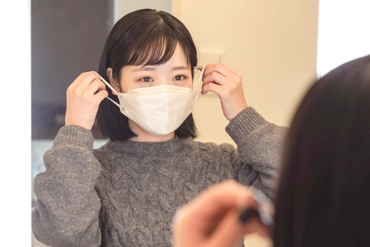 シャープクリスタルマスク（ふつうサイズ）＜クリスタルベージュ＞