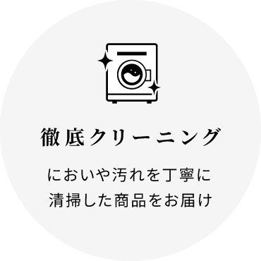 徹底クリーニング