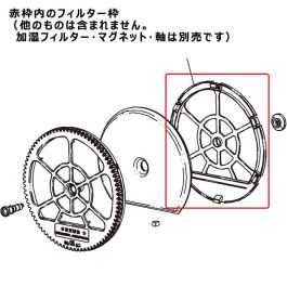 シャープ公式通販】 シャープ 加湿空気清浄機用 フィルター枠（白色
