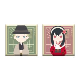 シャープ公式通販】 SPY×FAMILY スクエア缶バッジ2個セット／ロイド