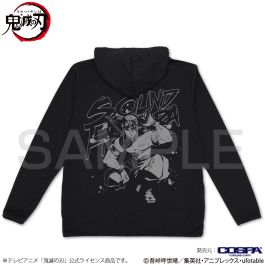 cali≠gari透明犯パーカー シャープ公式通販】 鬼滅の刃 宇髄天元 薄手ドライパーカー/BLACK-L|UL