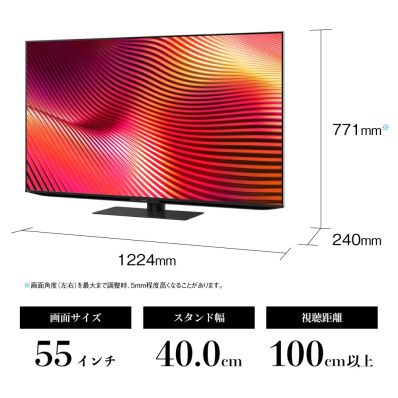 シャープ公式通販】 55V型 4K mini LEDテレビ+標準配送設置サービス