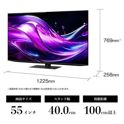 シャープ公式通販】 55V型 4K有機ELテレビ+標準配送設置サービス