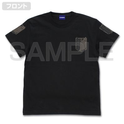 シャープ公式通販】 進撃の巨人 調査兵団 TシャツVer2.0/BLACK