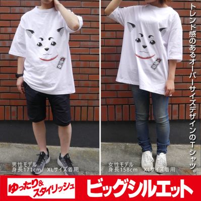 シャープ公式通販】 銀魂 定春フェイス ビッグシルエットTシャツ/WHITE