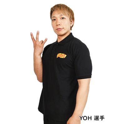 シャープ公式通販】 新日本プロレスリング CHAOS ポロシャツ/BLACK-S