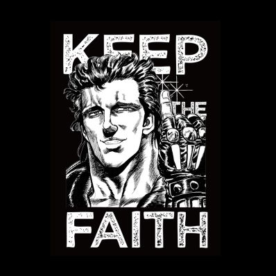 シャープ公式通販】 北斗の拳 北斗の軍の闘士 アイン Tシャツ/BLACK-S