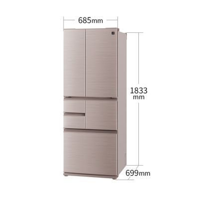 シャープ公式通販】 プラズマクラスター搭載フレンチドア冷蔵庫