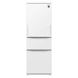 プラズマクラスター搭載どっちもドア冷蔵庫＜ホワイト系＞+標準配送設置サービス　セット