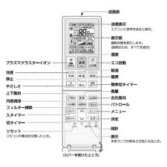 シャープ　エアコン用　リモコン（205 638 1038）