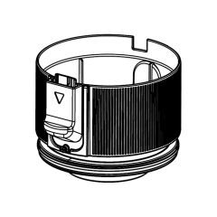 シャープ　掃除機用　フィルターカバー＜本体色：ピンク系＞（217 110 7206）