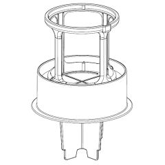 シャープ　掃除機用　筒型フィルター(下)（217 221 0600）