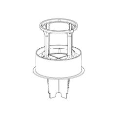 シャープ　掃除機用　筒型フィルター(下)（217 221 0607）