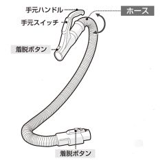 シャープ　掃除機用　ホース（217 358 0497）