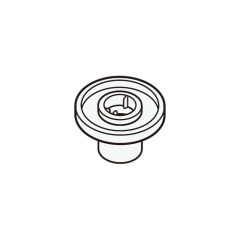 シャープ　加湿空気清浄機用　フィルターわく　軸 （白色）（280 290 0015）