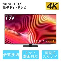75V型　4K mini LEDテレビ+標準配送設置サービス　セット