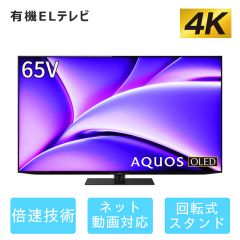 65V型　4K有機ELテレビ+標準配送設置サービス　セット