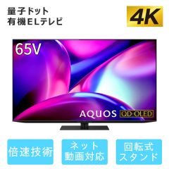 65V型　4K有機ELテレビ+標準配送設置サービス　セット