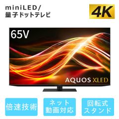 65V型　4K mini LEDテレビ+標準配送設置サービス　セット