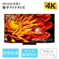 75V型　4Kテレビ+標準配送設置サービス　セット