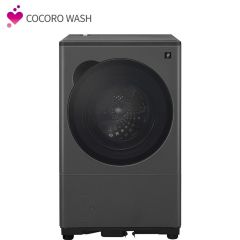 【右開きタイプ】プラズマクラスタードラム式洗濯乾燥機＜グレー系＞+標準配送設置サービス　セット