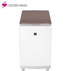 【整備済み再生品】タテ型洗濯乾燥機＜ブラウン系＞+標準配送設置サービス　セット