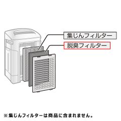 シャープ　加湿空気清浄機用　脱臭フィルター（1枚）