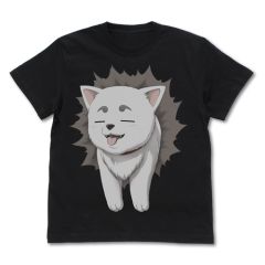 銀魂　定春ほんわか顔 Tシャツ/BLACK-XL