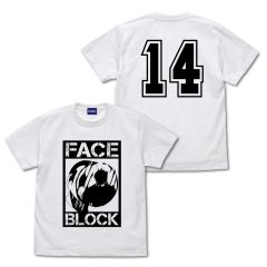 キャプテン翼シーズン２ ジュニアユース編　顔面ブロック Tシャツ/WHITE-XL