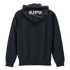 新日本プロレスリング　NJPWステンシルライオンマーク プルオーバーパーカー/BLACK-XL