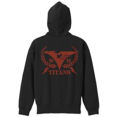 機動戦士Zガンダム　ティターンズ ジップパーカー/BLACK×RED-XL