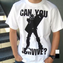 機動戦士ガンダム　can you survive? Ｔシャツ　WHITE-XL