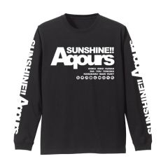 ラブライブ！サンシャイン!!　AqoursロングスリーブTシャツ/BLACK-XL