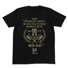 機動戦士ガンダム　最も量産されたMSTシャツ　BLACK-XL