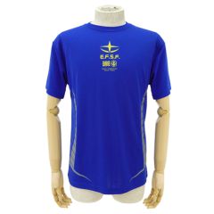 機動戦士ガンダム　地球連邦軍ドライTシャツ　COBALT BLUE-XL