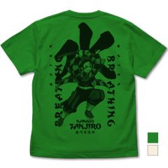 アニメ「鬼滅の刃」　水の呼吸 竈門炭治郎 Tシャツ/GREEN-XL