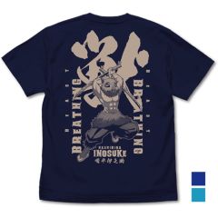 アニメ「鬼滅の刃」　獣の呼吸 嘴平伊之助 Tシャツ/NAVY-XL