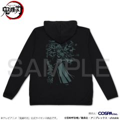 アニメ「鬼滅の刃」　時透無一郎 薄手ドライパーカー/BLACK-XL