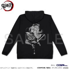 アニメ「鬼滅の刃」　甘露寺蜜璃 薄手ドライパーカー/BLACK-XL